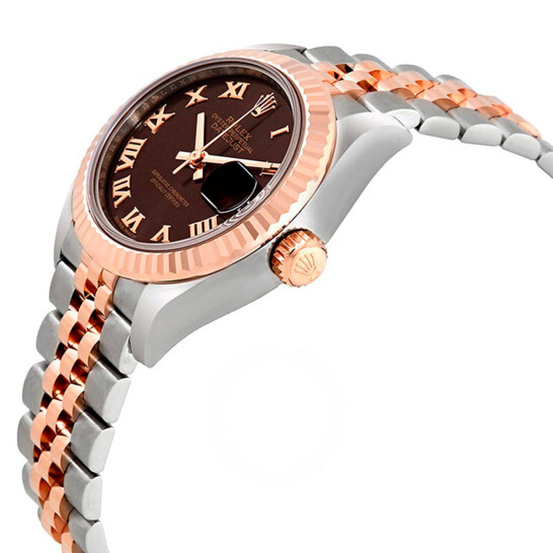Relógio automático Lady Datejust com mostrador chocolate e diamantes 28 mm - Mercado de Luxo - O Maior E-Commerce de Bens, Produtos e Serviços de Luxo do Brasil.