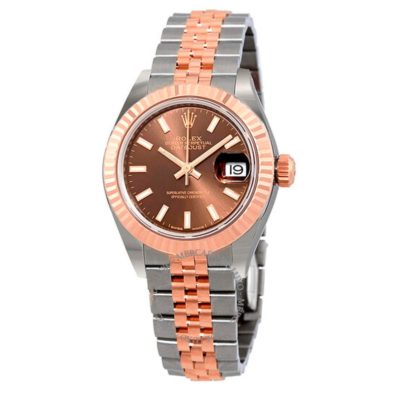 Relógio Lady Datejust Chocolate Dial Automático 28 mm - Mercado de Luxo - O Maior E-Commerce de Bens, Produtos e Serviços de Luxo do Brasil.