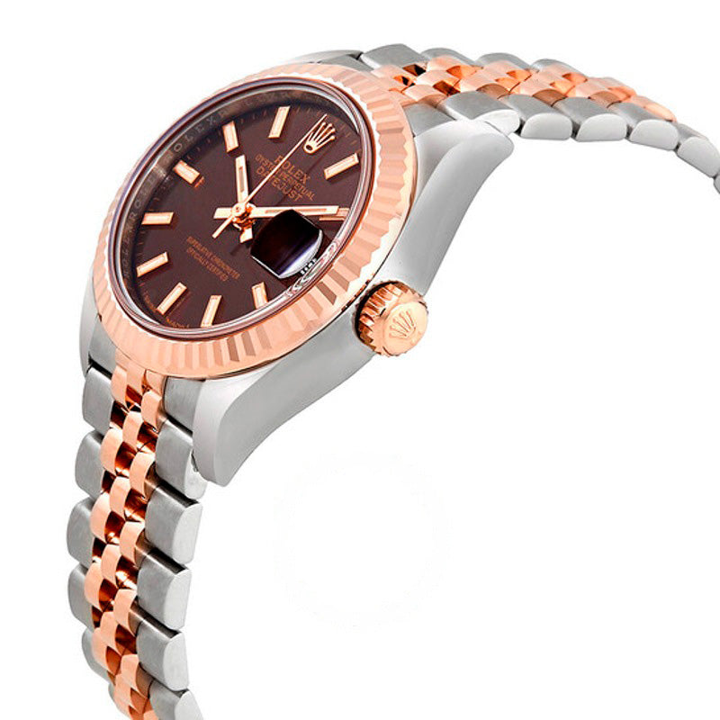 Relógio Lady Datejust Chocolate Dial Automático 28 mm - Mercado de Luxo - O Maior E-Commerce de Bens, Produtos e Serviços de Luxo do Brasil.