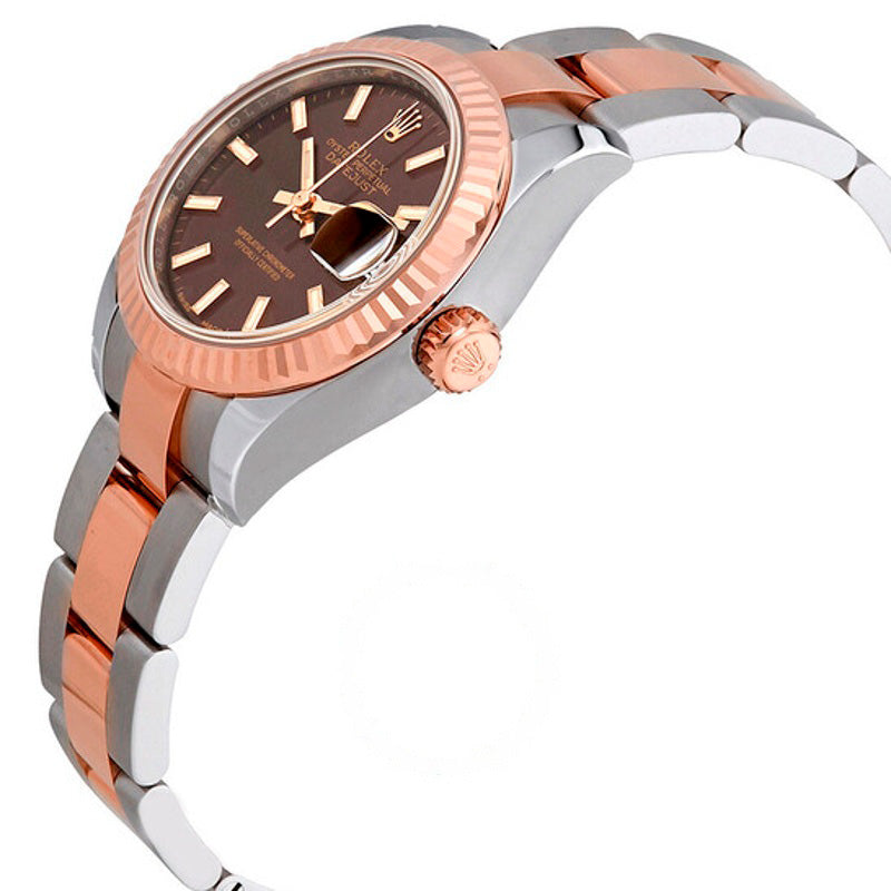 Relógio Datejust Chocolate Dial em Aço e Ouro Everose 18K 28 mm - Mercado de Luxo - O Maior E-Commerce de Bens, Produtos e Serviços de Luxo do Brasil.