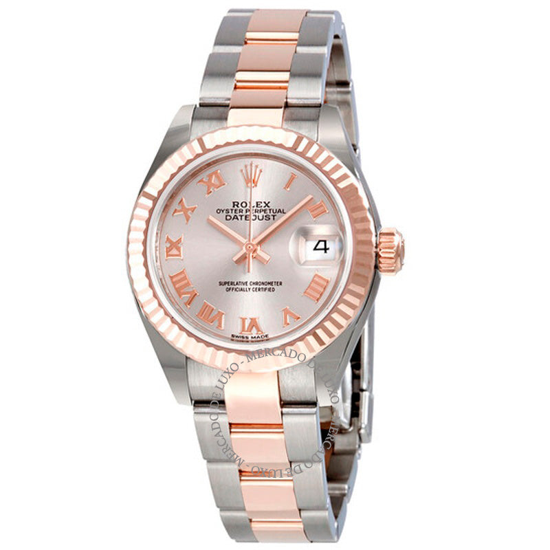 Relógio Oyster Lady Datejust Sundust com mostrador em aço e ouro Everose 18K  - Mercado de Luxo - O Maior E-Commerce de Bens, Produtos e Serviços de Luxo do Brasil.