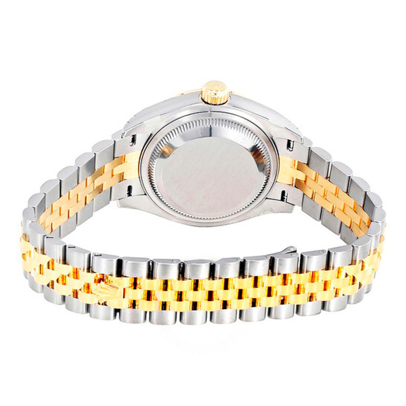 Relógio automático Lady Datejust Champagne com mostrador de diamantes em aço e ouro amarelo 18K 28 mm - Mercado de Luxo - O Maior E-Commerce de Bens, Produtos e Serviços de Luxo do Brasil.