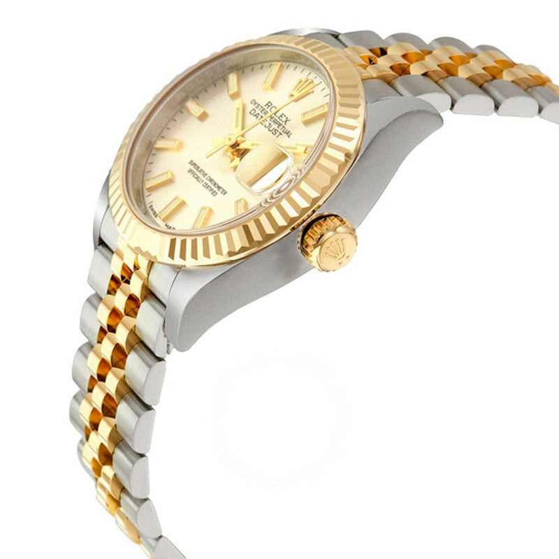 Relógio Lady Datejust Mostrador prateado Aço e ouro amarelo 18K Automático 28 mm - Mercado de Luxo - O Maior E-Commerce de Bens, Produtos e Serviços de Luxo do Brasil.