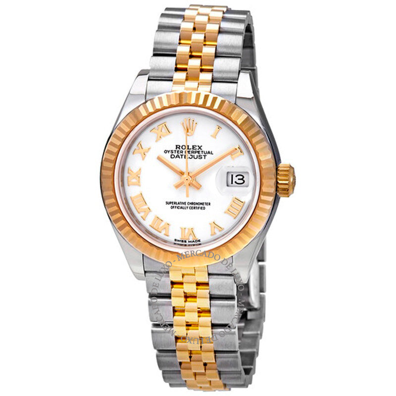 Relógio Datejust Jubilee automático em aço e ouro amarelo 18K com mostrador branco 28 mm - Mercado de Luxo - O Maior E-Commerce de Bens, Produtos e Serviços de Luxo do Brasil.