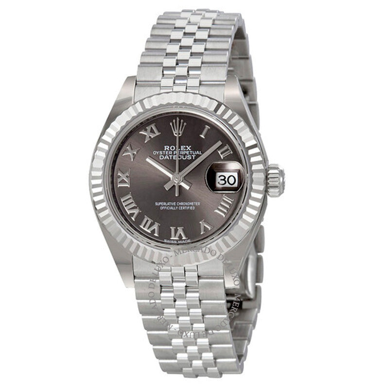 Relógio Lady Datejust em aço com mostrador de ródio e ouro branco 18K 28 mm - Mercado de Luxo - O Maior E-Commerce de Bens, Produtos e Serviços de Luxo do Brasil.