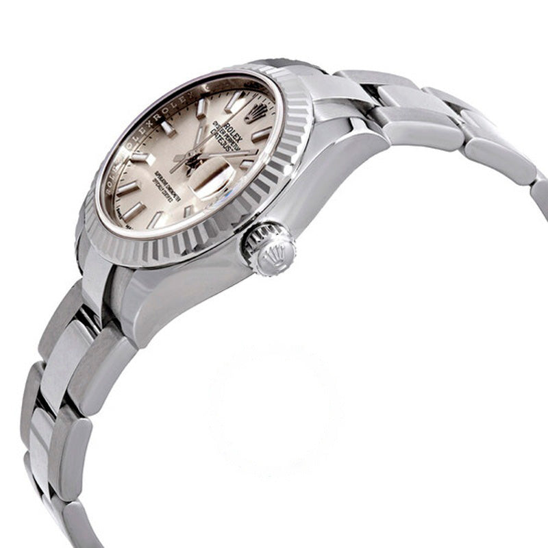 Relógio Oyster Automático Lady-Datejust com Mostrador Prateado 28 mm - Mercado de Luxo - O Maior E-Commerce de Bens, Produtos e Serviços de Luxo do Brasil.