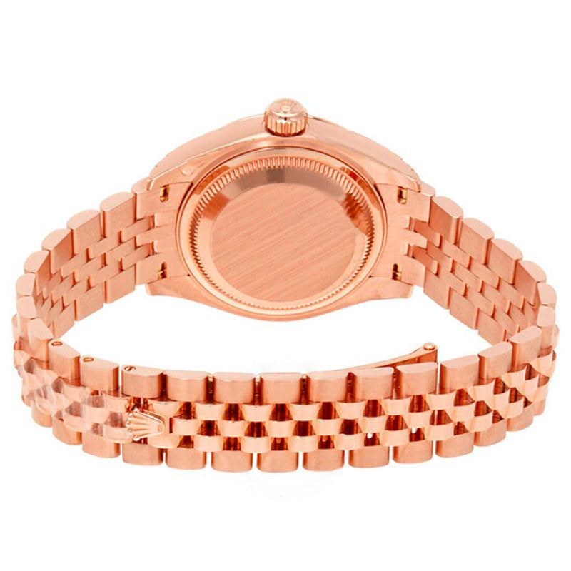 Relógio automático Lady Datejust 28 Sundust Dial em ouro rosa 18K com pulseira Jubilee 28 mm - Mercado de Luxo - O Maior E-Commerce de Bens, Produtos e Serviços de Luxo do Brasil.