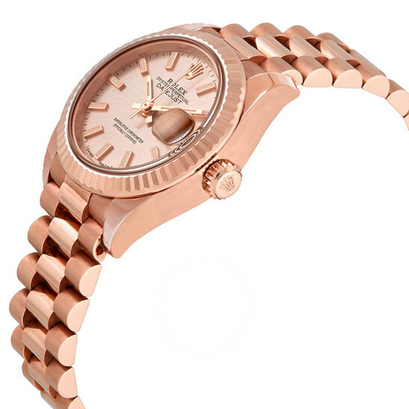 Relógio Lady-Datejust 28 Sundust Dial 18K Ouro Everose Presidente Automático 28 mm - Mercado de Luxo - O Maior E-Commerce de Bens, Produtos e Serviços de Luxo do Brasil.