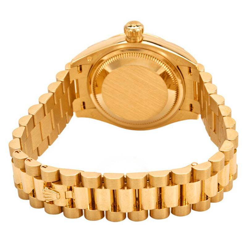 Relógio Lady Datejust Silver Diamond Dial Automático Ouro Amarelo 18 Quilates President 28 mm - Mercado de Luxo - O Maior E-Commerce de Bens, Produtos e Serviços de Luxo do Brasil.