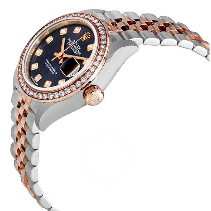 Relógio automático Lady Datejust Aubergine Dial Diamond 28 mm - Mercado de Luxo - O Maior E-Commerce de Bens, Produtos e Serviços de Luxo do Brasil.