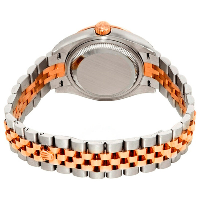 Relógio Jubile Lady Datejust com mostrador roxo de diamantes em aço e ouro Everose 18k 28 mm - Mercado de Luxo - O Maior E-Commerce de Bens, Produtos e Serviços de Luxo do Brasil.
