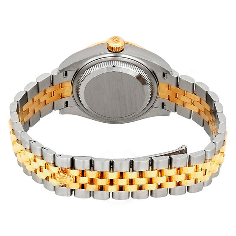 Relógio automático Lady Datejust Champagne com mostrador romano e moldura de diamante 28 mm - Mercado de Luxo - O Maior E-Commerce de Bens, Produtos e Serviços de Luxo do Brasil.