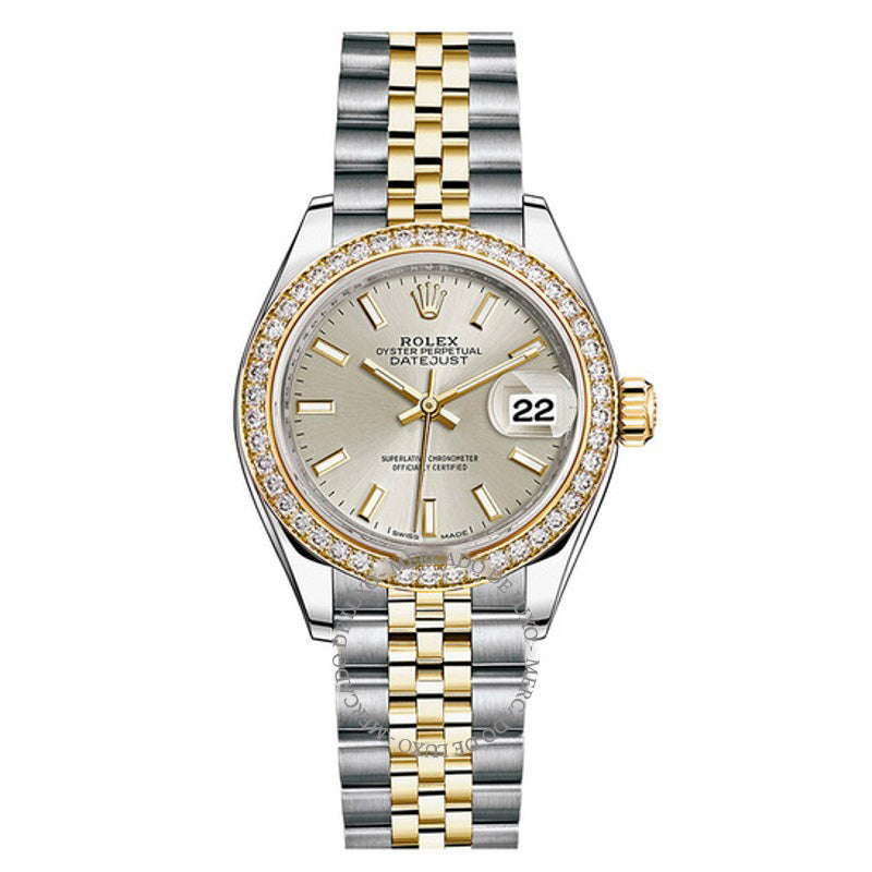Relógio automático Lady Datejust Sundust com mostrador de diamante e moldura 28 mm - Mercado de Luxo - O Maior E-Commerce de Bens, Produtos e Serviços de Luxo do Brasil.