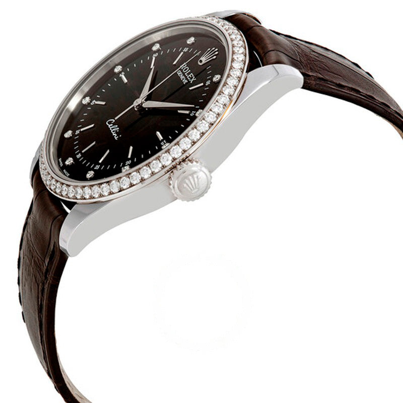 Relógio Cellini Time Black Diamond Dial em couro de jacaré 39 mm - Mercado de Luxo - O Maior E-Commerce de Bens, Produtos e Serviços de Luxo do Brasil.