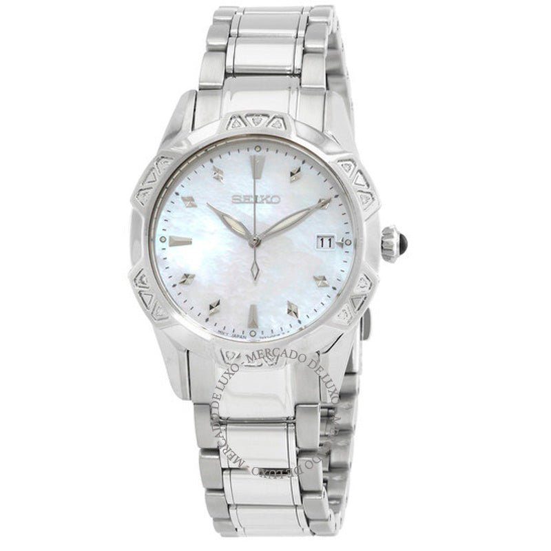 Relógio Mostrador branco de cristal de quartzo 33 mm - Mercado de Luxo - O Maior E-Commerce de Bens, Produtos e Serviços de Luxo do Brasil.