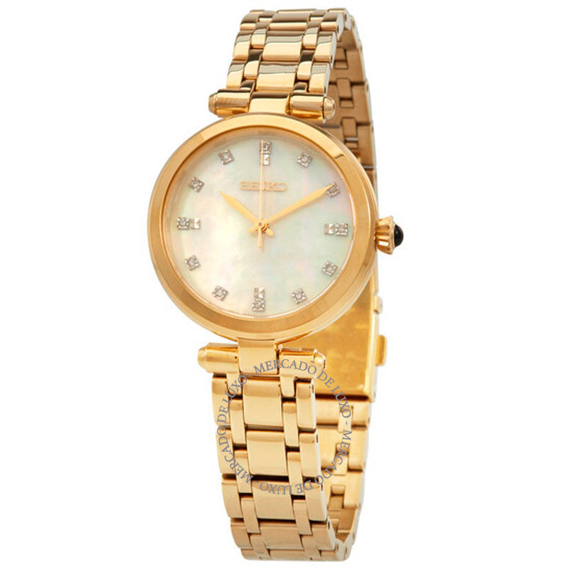 Relógio Mostrador branco de cristal de quartzo 30 mm - Mercado de Luxo - O Maior E-Commerce de Bens, Produtos e Serviços de Luxo do Brasil.