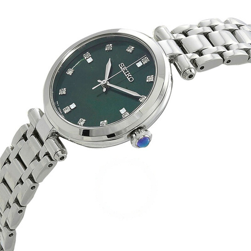 Relógio Mostrador verde de quartzo com diamante 30 mm - Mercado de Luxo - O Maior E-Commerce de Bens, Produtos e Serviços de Luxo do Brasil.