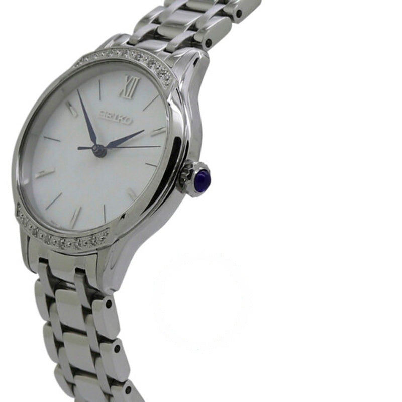 Relógio Mostrador branco de quartzo em aço inoxidável 29 mm - Mercado de Luxo - O Maior E-Commerce de Bens, Produtos e Serviços de Luxo do Brasil.