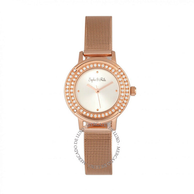 Relógio Mostrador prateado de cristal Cambridge 28 mm - Mercado de Luxo - O Maior E-Commerce de Bens, Produtos e Serviços de Luxo do Brasil.