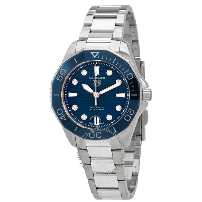 Relógio Aquaracer Automático Diamante Mostrador Azul 36 mm - Mercado de Luxo - O Maior E-Commerce de Bens, Produtos e Serviços de Luxo do Brasil.