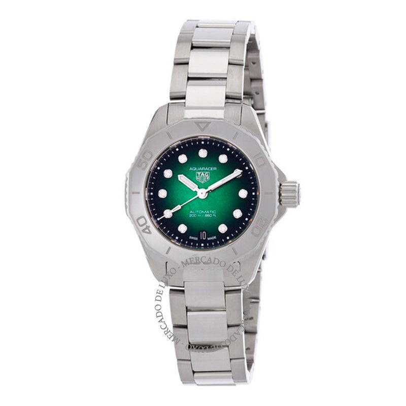 Relógio Aquaracer Automático Diamante Mostrador Verde  - Mercado de Luxo - O Maior E-Commerce de Bens, Produtos e Serviços de Luxo do Brasil.