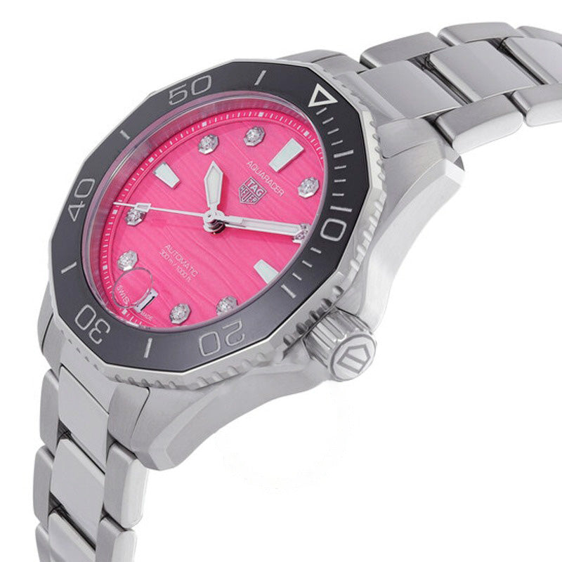 Relógio Aquaracer Automático Diamante Rosa Dial 36 mm - Mercado de Luxo - O Maior E-Commerce de Bens, Produtos e Serviços de Luxo do Brasil.