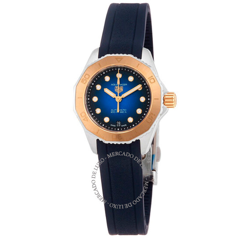 Relógio Aquaracer Professional 200 Automático Diamante Mostrador Azul 30 mm - Mercado de Luxo - O Maior E-Commerce de Bens, Produtos e Serviços de Luxo do Brasil.
