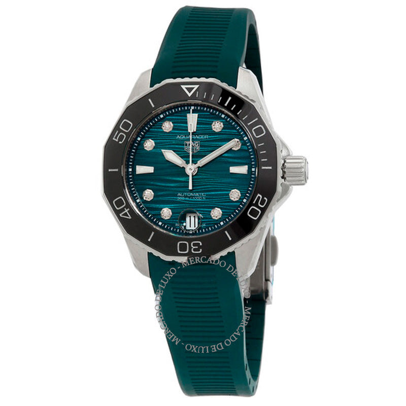 Relógio Aquaracer Professional 300 Date Automático Diamante Mostrador Azul 36 mm - Mercado de Luxo - O Maior E-Commerce de Bens, Produtos e Serviços de Luxo do Brasil.