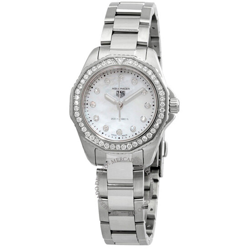 Relógio Aquaracer Quartz Diamond Mostrador Branco Madrepérola 30 mm - Mercado de Luxo - O Maior E-Commerce de Bens, Produtos e Serviços de Luxo do Brasil.