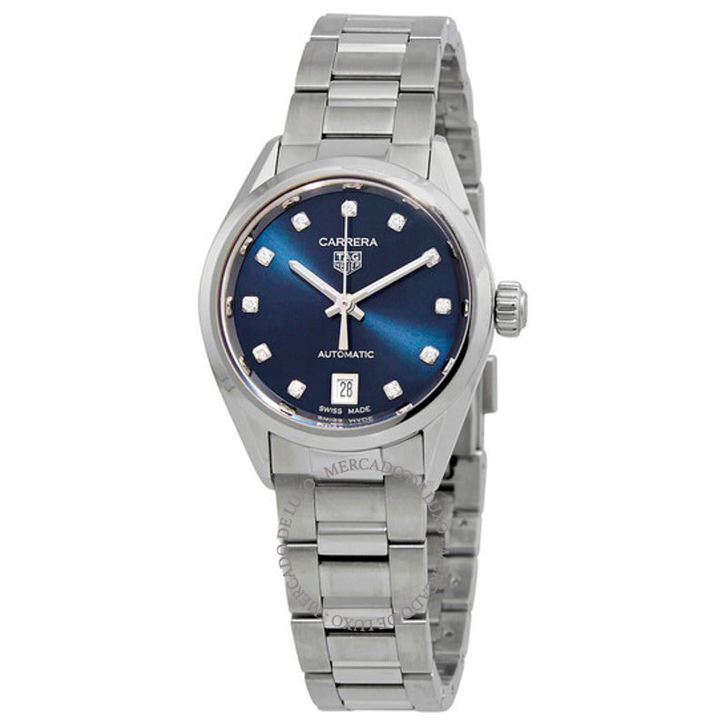 Relógio Mostrador Azul Diamante Automático 29 mm - Mercado de Luxo - O Maior E-Commerce de Bens, Produtos e Serviços de Luxo do Brasil.
