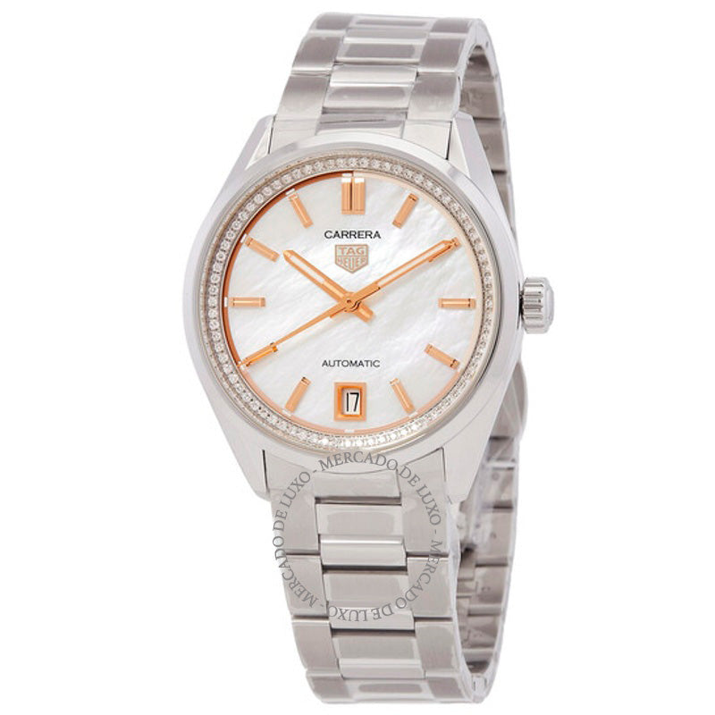Relógio Carrera Automático Diamante 36 mm - Mercado de Luxo - O Maior E-Commerce de Bens, Produtos e Serviços de Luxo do Brasil.