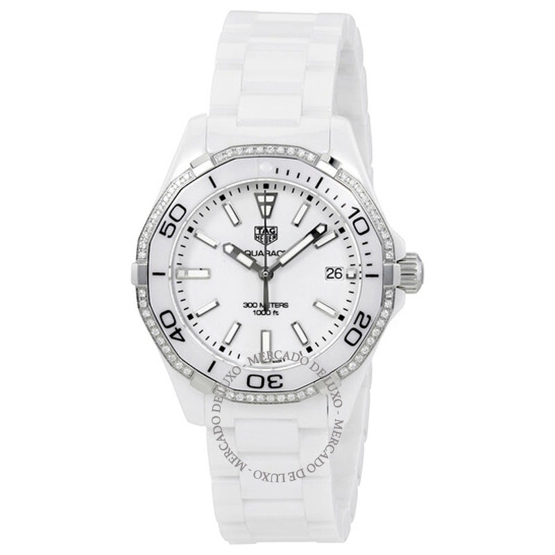 Relógio Aquaracer Mostrador Branco 35 mm - Mercado de Luxo - O Maior E-Commerce de Bens, Produtos e Serviços de Luxo do Brasil.