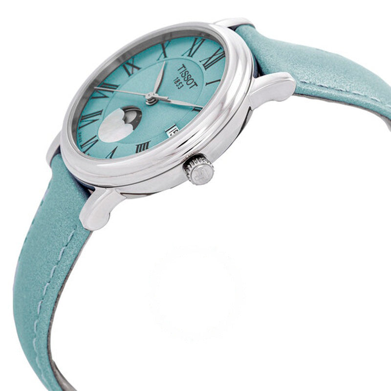 Relógio Carson Moon Phase Quartz Mostrador Azul Claro 32 mm - Mercado de Luxo - O Maior E-Commerce de Bens, Produtos e Serviços de Luxo do Brasil.