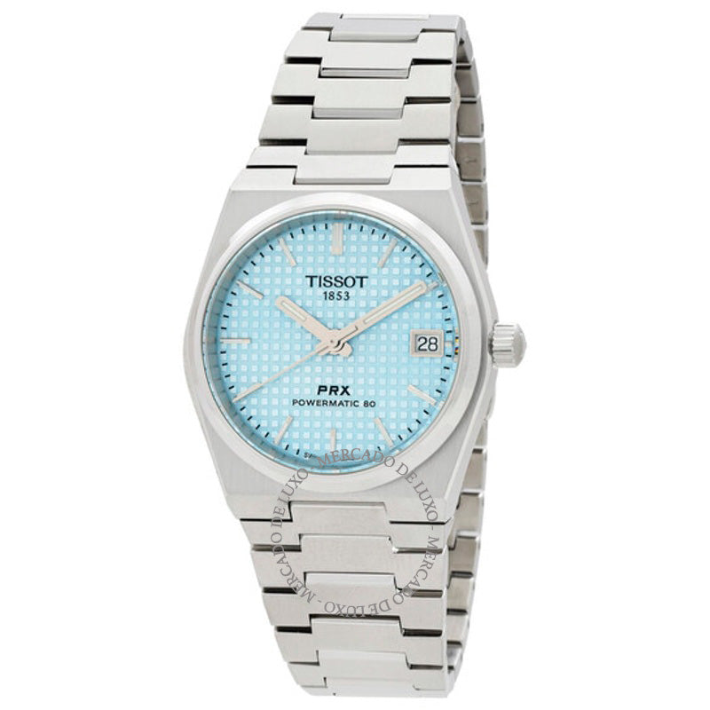 Relógio PRX Powermatic 80 Automático Mostrador Azul Gelo 35 mm - Mercado de Luxo - O Maior E-Commerce de Bens, Produtos e Serviços de Luxo do Brasil.