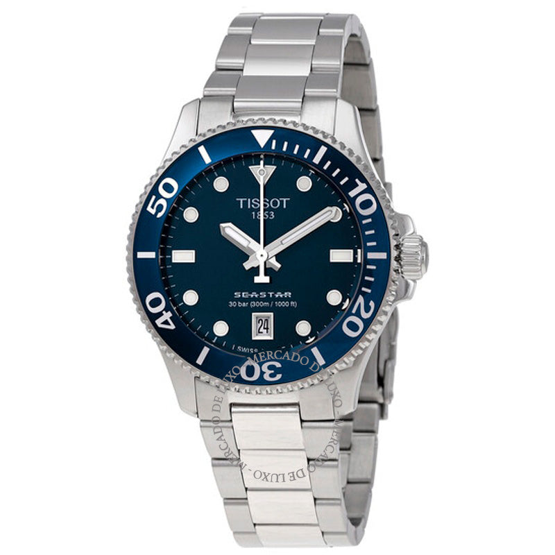 Relógio Seastar 1000 Quartzo Mostrador Azul 36 mm - Mercado de Luxo - O Maior E-Commerce de Bens, Produtos e Serviços de Luxo do Brasil.