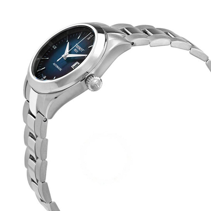 Relógio T-My Lady Automático Diamante Mostrador Azul 29 mm - Mercado de Luxo - O Maior E-Commerce de Bens, Produtos e Serviços de Luxo do Brasil.