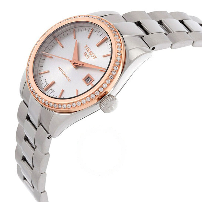 Relógio T-My Lady Automático com Mostrador Prateado e Diamante 29 mm - Mercado de Luxo - O Maior E-Commerce de Bens, Produtos e Serviços de Luxo do Brasil.