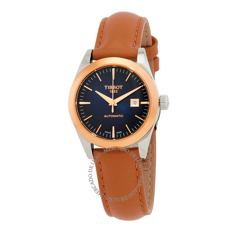 Relógio T-My Lady Automático com Mostrador Azul Fumê 29 mm - Mercado de Luxo - O Maior E-Commerce de Bens, Produtos e Serviços de Luxo do Brasil.