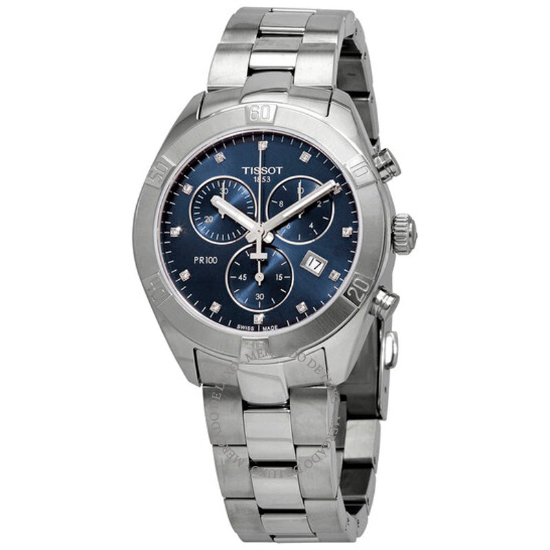 Relógio Cronógrafo T-Classic Mostrador Azul Diamante 38 mm - Mercado de Luxo - O Maior E-Commerce de Bens, Produtos e Serviços de Luxo do Brasil.