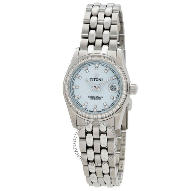 Relógio Cosmo Automático Mostrador Branco 729 S-DB- 27 mm - Mercado de Luxo - O Maior E-Commerce de Bens, Produtos e Serviços de Luxo do Brasil.