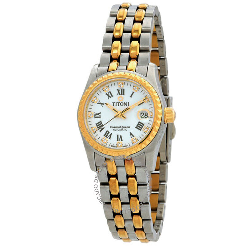 Relógio Cosmo Automático Mostrador Branco 729 SY- 27 mm - Mercado de Luxo - O Maior E-Commerce de Bens, Produtos e Serviços de Luxo do Brasil.