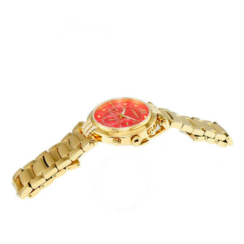 Relógio Adelina GMT Quartzo Mostrador Vermelho 38 mm - Mercado de Luxo - O Maior E-Commerce de Bens, Produtos e Serviços de Luxo do Brasil.