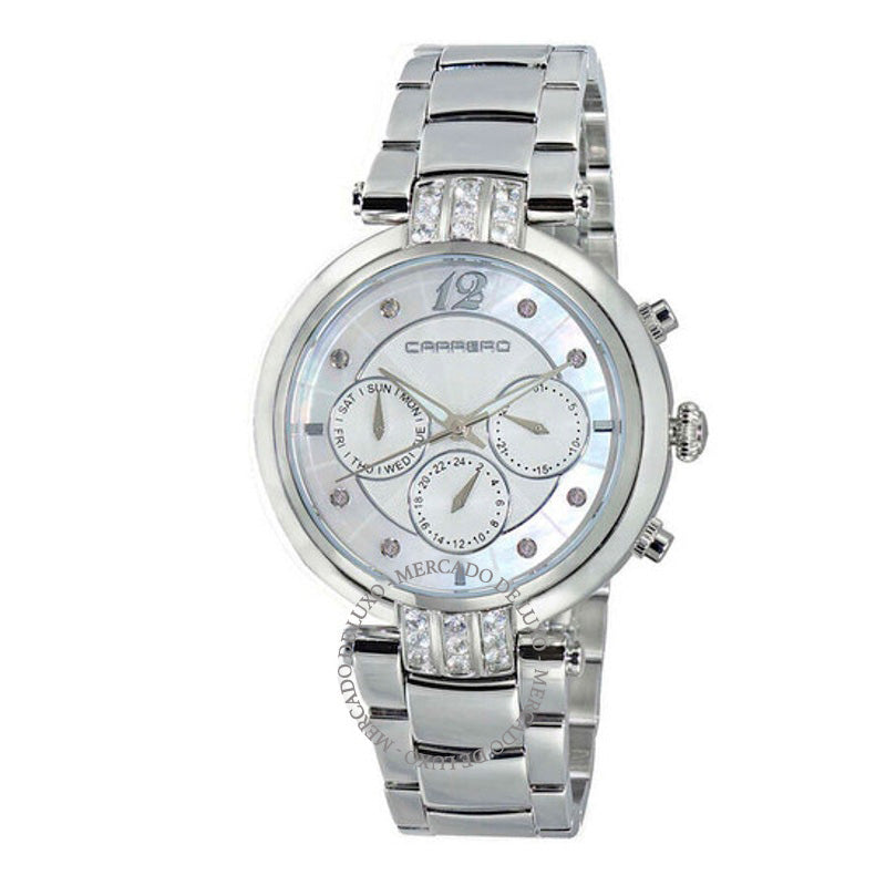 Relógio Adelina GMT Quartzo Mostrador Branco 38 mm - Mercado de Luxo - O Maior E-Commerce de Bens, Produtos e Serviços de Luxo do Brasil.