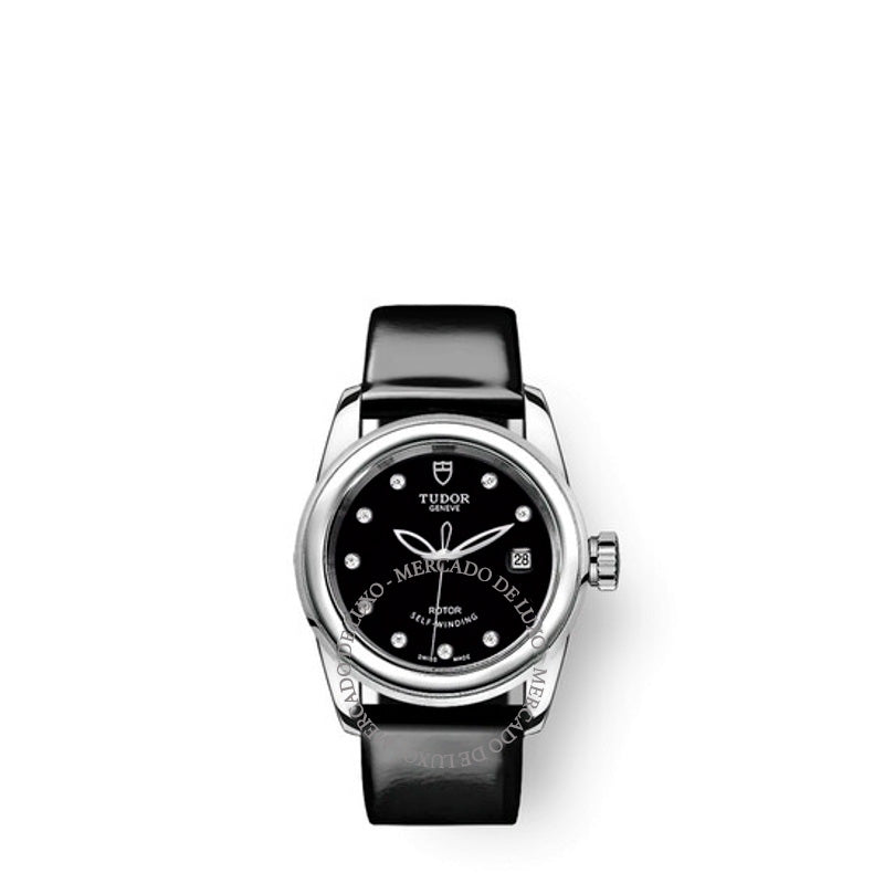 Relógio Glamour Date Automático Diamante Mostrador Preto  - Mercado de Luxo - O Maior E-Commerce de Bens, Produtos e Serviços de Luxo do Brasil.