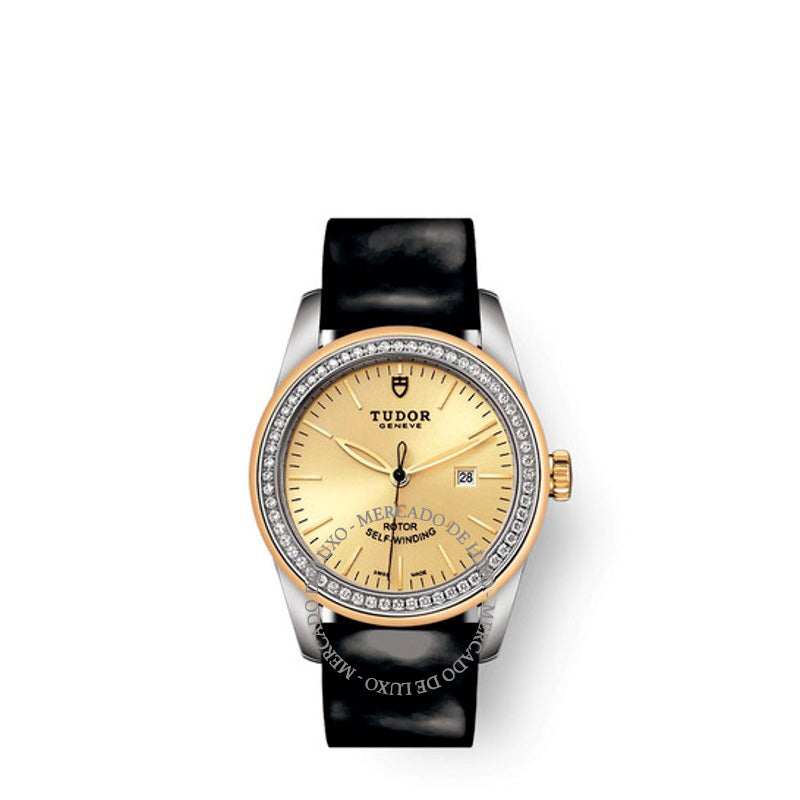 Relógio Glamour Date Automático Diamante Mostrador Champanhe 31 mm - Mercado de Luxo - O Maior E-Commerce de Bens, Produtos e Serviços de Luxo do Brasil.