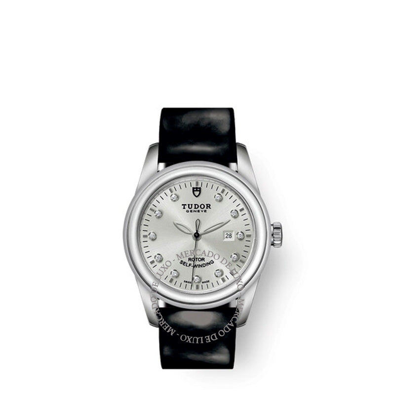 Relógio Glamour Date Automático Diamante Mostrador Prateado 31 mm - Mercado de Luxo - O Maior E-Commerce de Bens, Produtos e Serviços de Luxo do Brasil.
