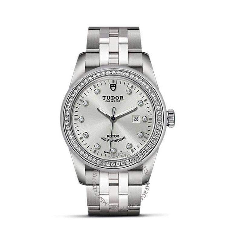Relógio Glamour Date Automático Diamante Mostrador Prateado 31 mm - Mercado de Luxo - O Maior E-Commerce de Bens, Produtos e Serviços de Luxo do Brasil.
