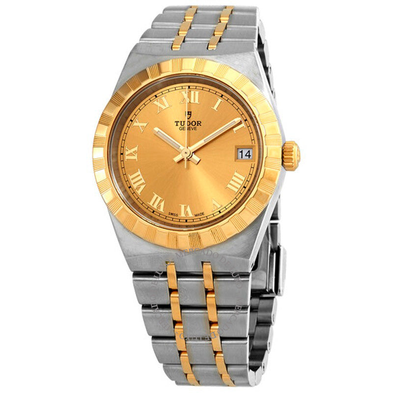 Relógio Royal Automatic Champagne Dial 34 mm 34 mm - Mercado de Luxo - O Maior E-Commerce de Bens, Produtos e Serviços de Luxo do Brasil.