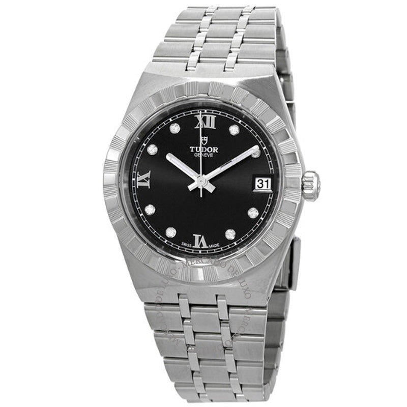 Relógio Royal Automatic Diamond Black Dial 34 mm 34 mm - Mercado de Luxo - O Maior E-Commerce de Bens, Produtos e Serviços de Luxo do Brasil.