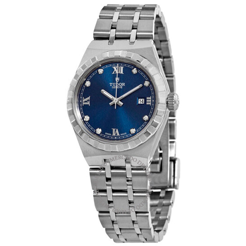 Relógio Royal Automatic Diamond Blue Display 28 mm - Mercado de Luxo - O Maior E-Commerce de Bens, Produtos e Serviços de Luxo do Brasil.